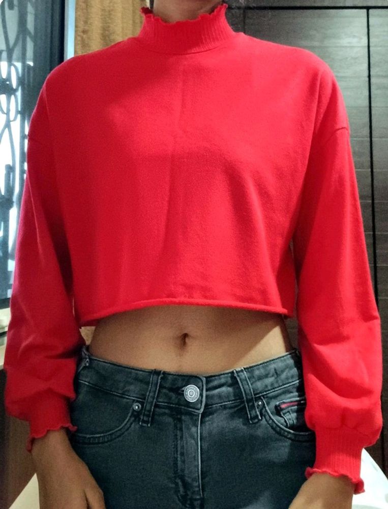 Red Shein Crop Top