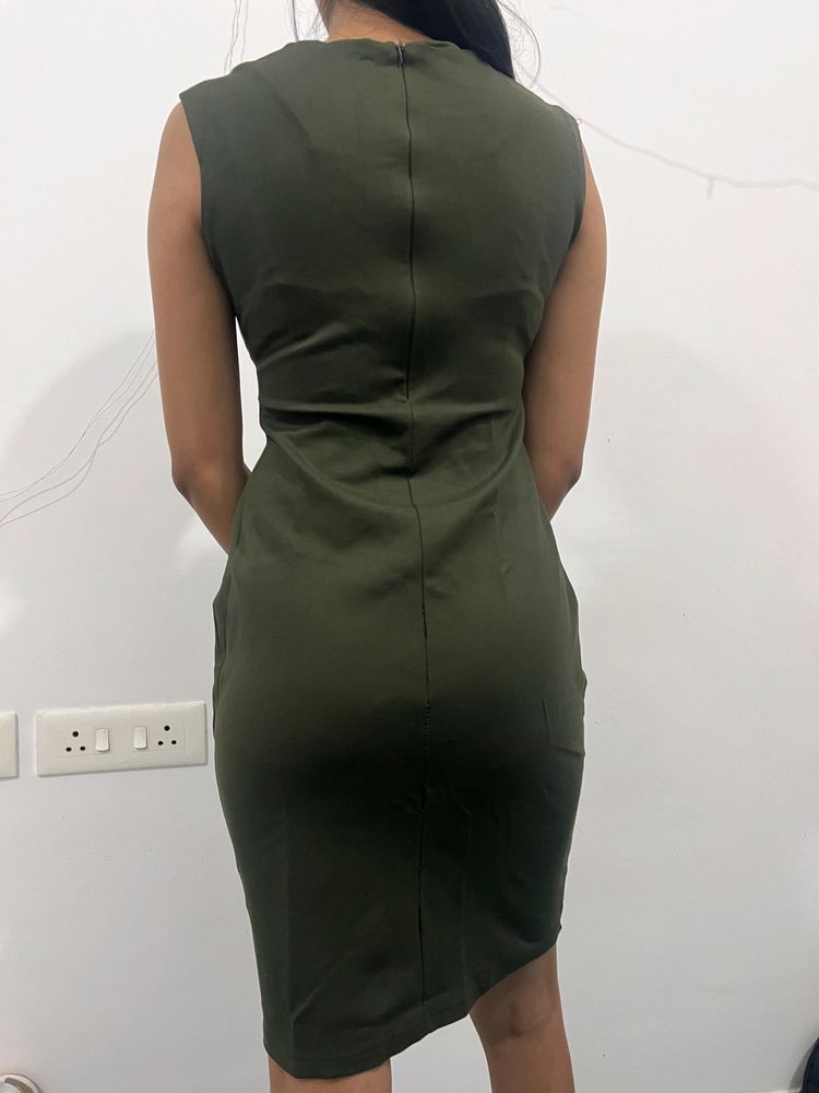 New Bodycon Olive colour Dress for Women