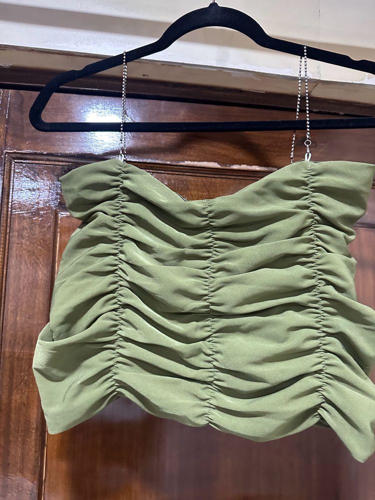 Olive Green Tube Top