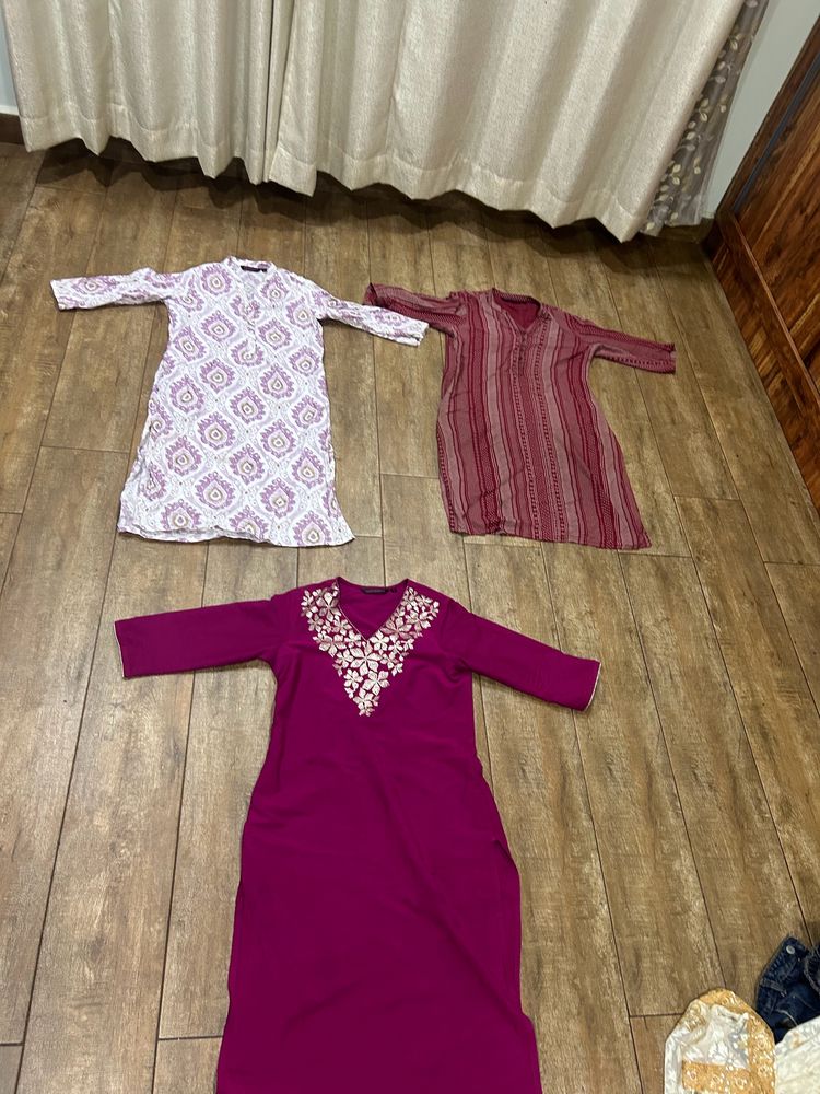 Combo 3 Rangmanch Kurtas