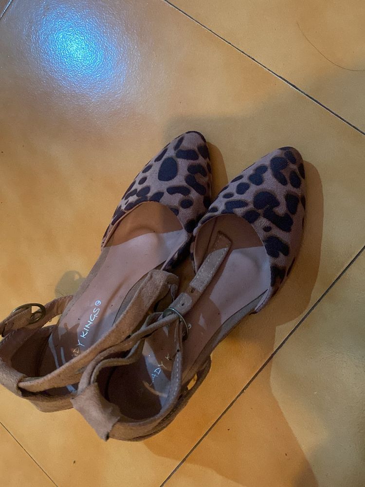 Leopard Print Pink  Heel