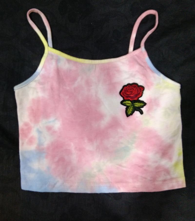 tie die crop top