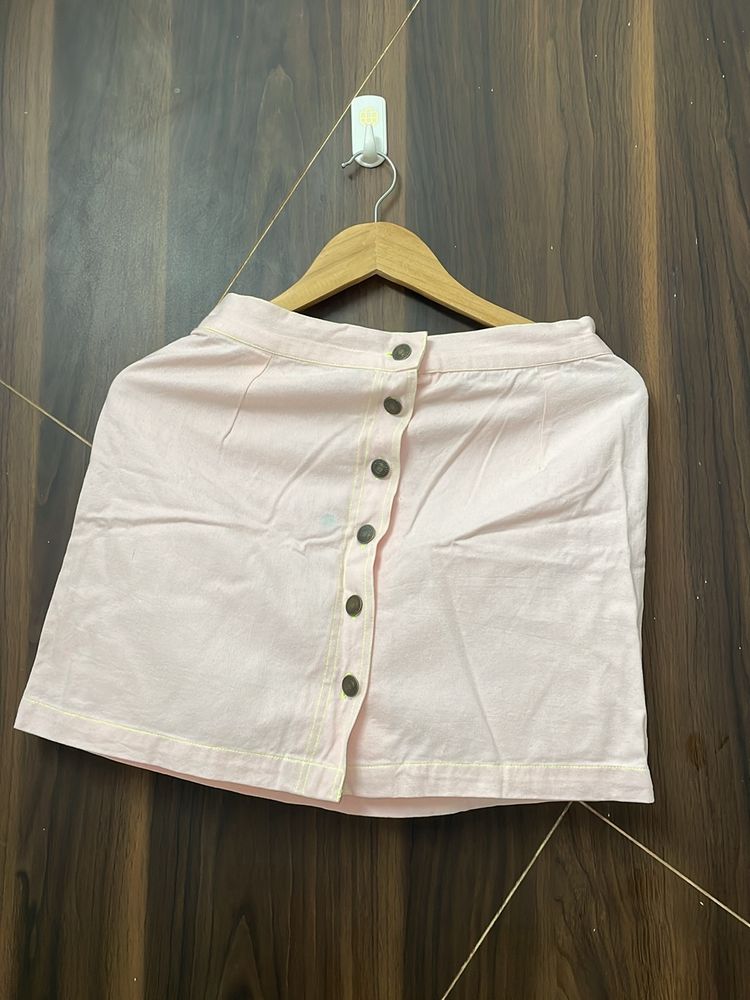 Light Pink Mini Skirt