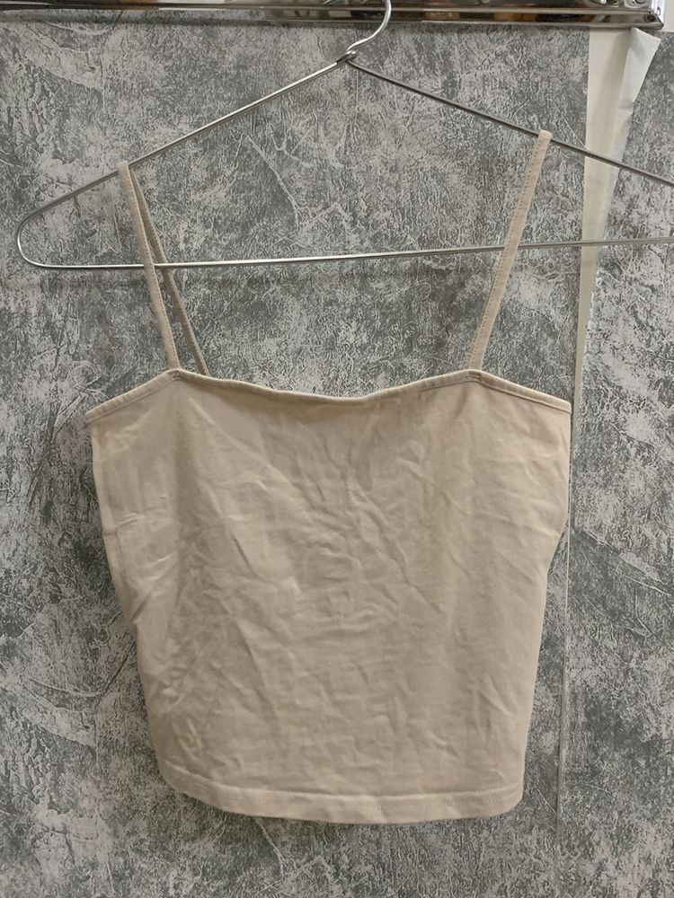 H&M Beige Strappy Top