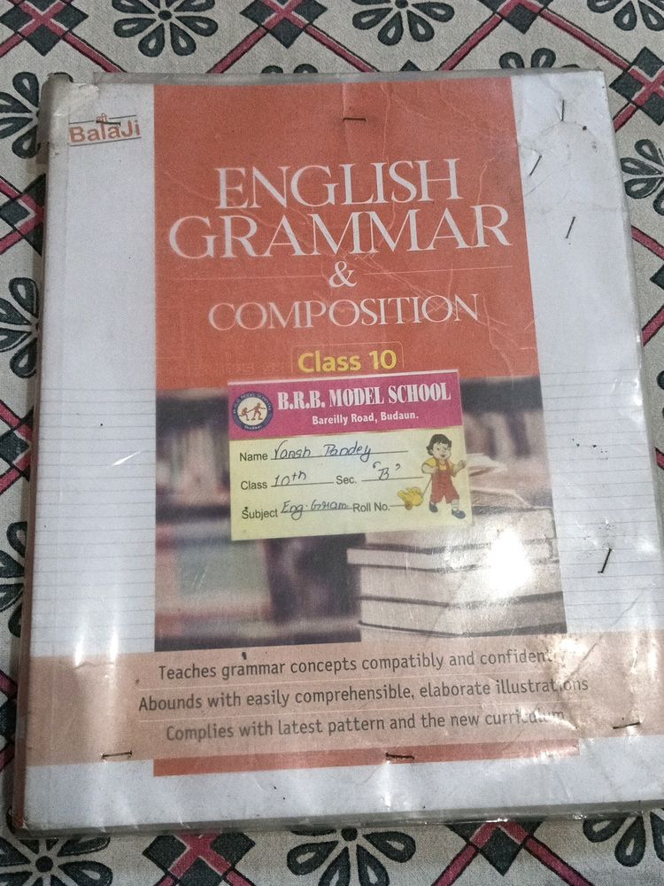 Class 10 English Grammmer Book