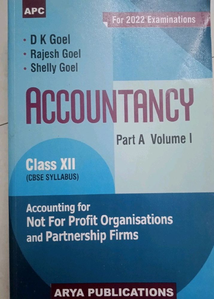 Dk Goel Class 12 Accountancy