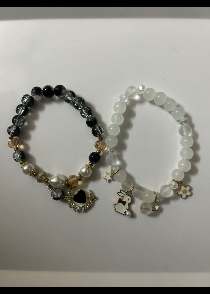 Black And White Pair Bracelets