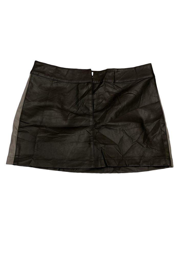 Leather Mini  Skirt