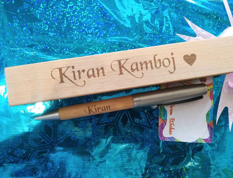 Customized Wooden Pen with Case😍 Engraving on wood⭐