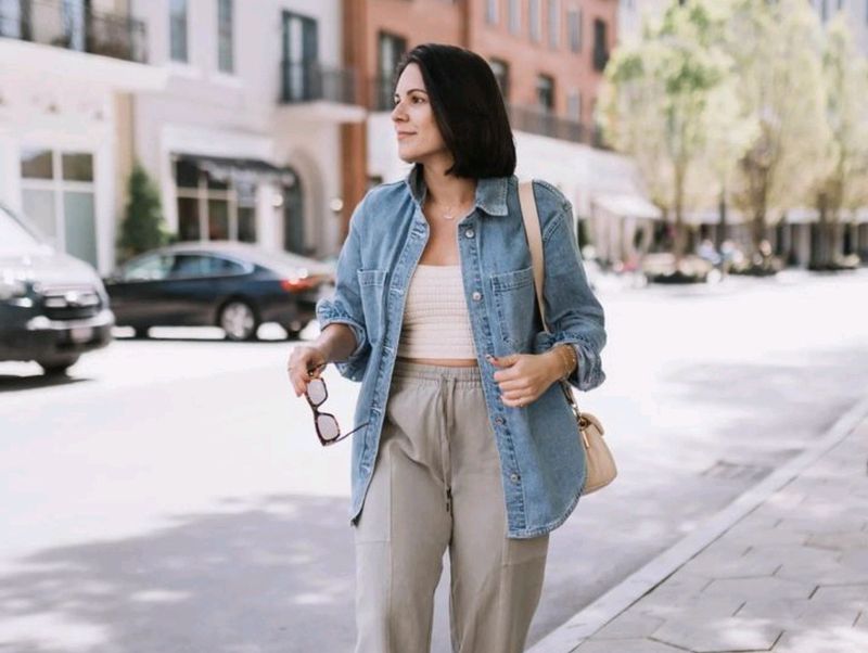 Denim Blue Oversized Shirt💙