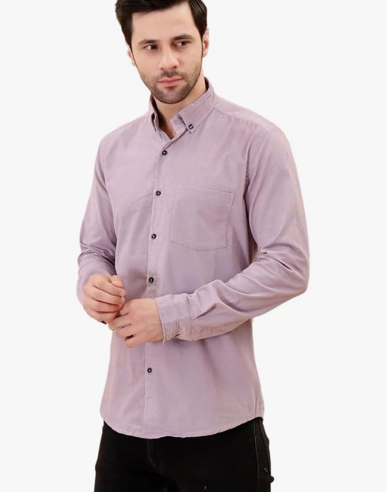 Lavender Corduroy Classic Shirt