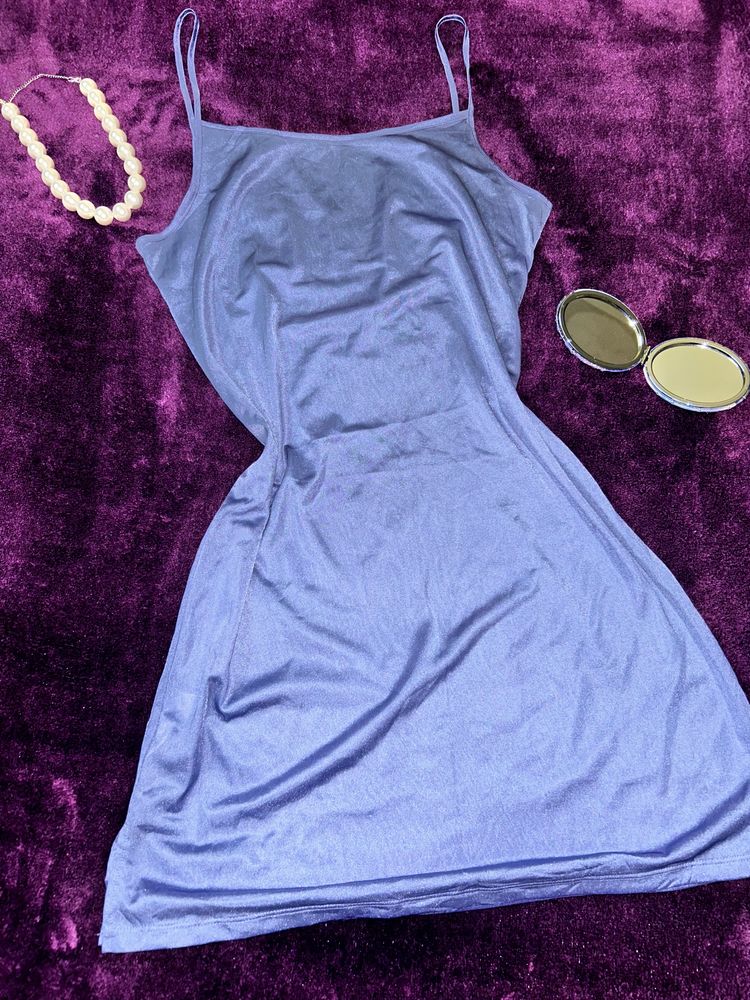 Blue Satin Slip