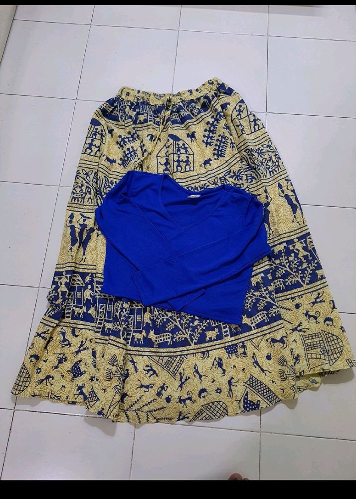 Women Navrati Skirt And Top