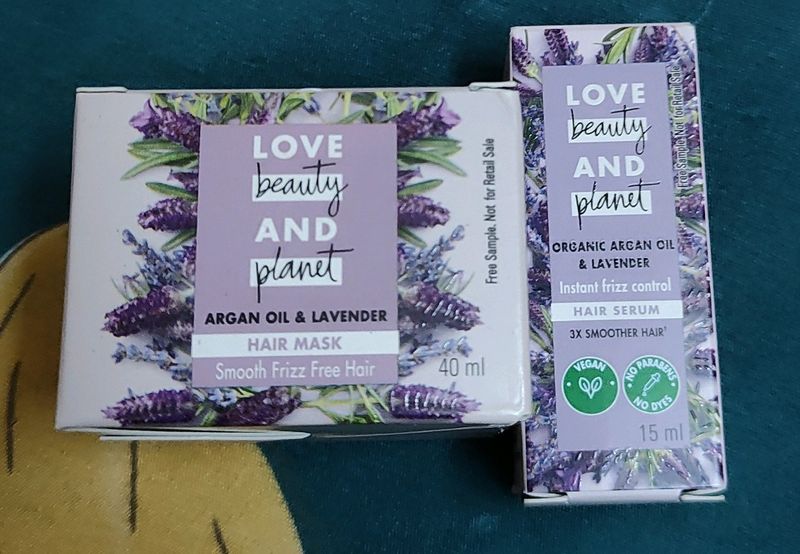 Combo Of Love Beauty And Planet Hair Serum & Mask