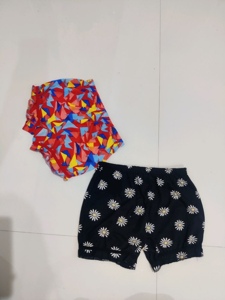 Combo Of 2 Shorts For Girls Women