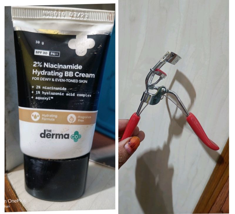 Derma Cream & Eyelash Curler