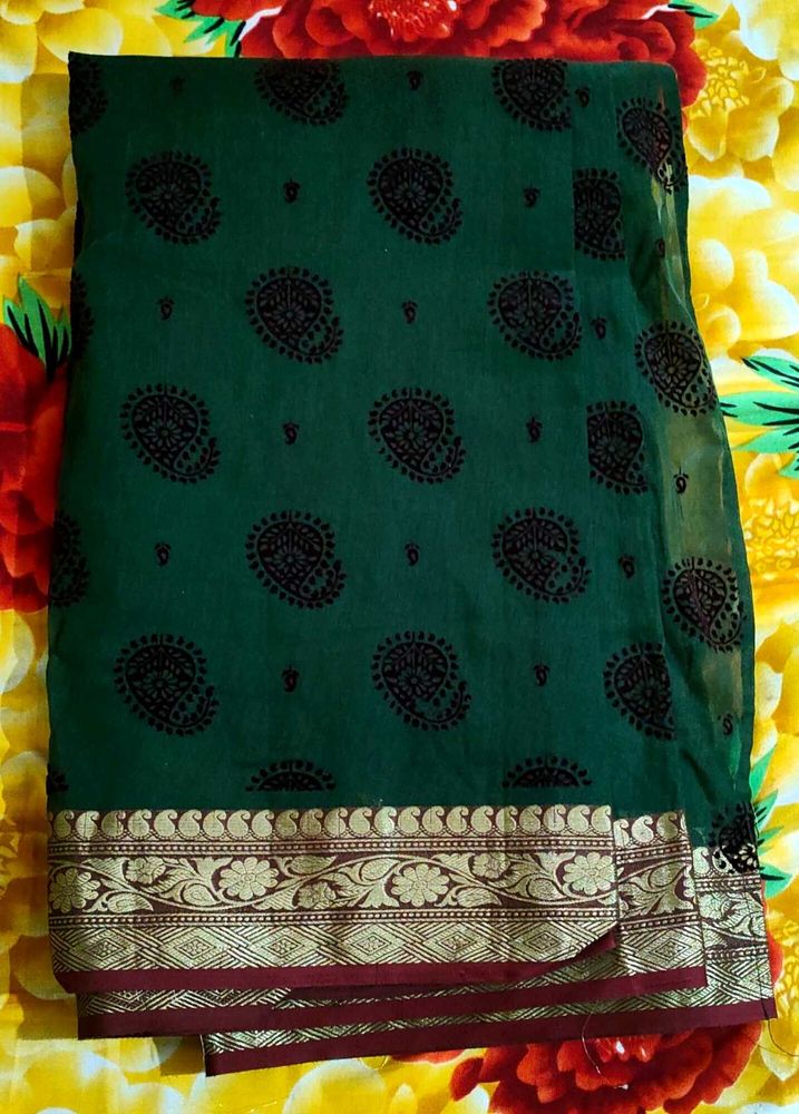 Festive Wear  Green Saree