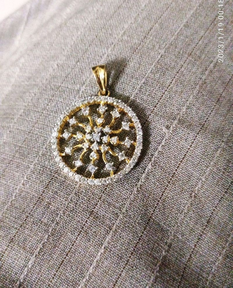 Real CRZ Diamonds Pendant Unused