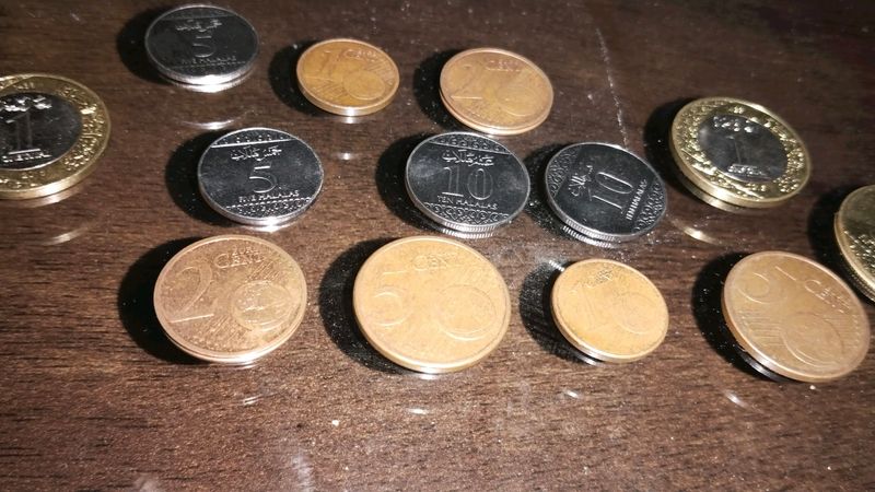 Germany And Saudi Arabia Currency Coins