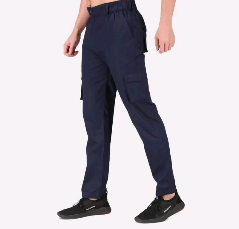 Men cargo navy blue pant