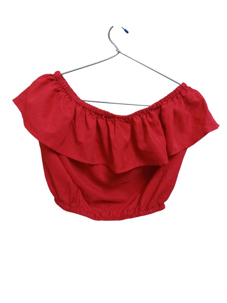 Red Crop Top