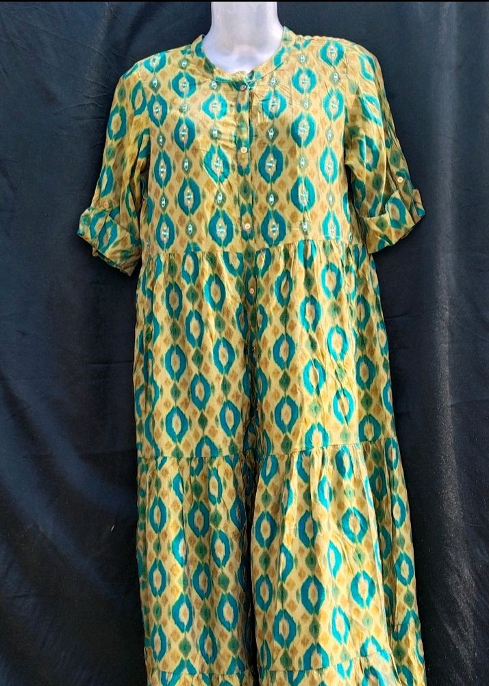 Like New Kurta Full Length Nd Ful Flare