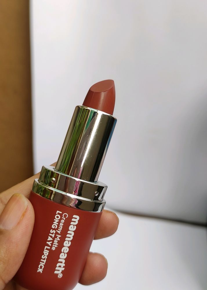 Mamaearth Creamy Matte Lipstick - Apricot Taupe