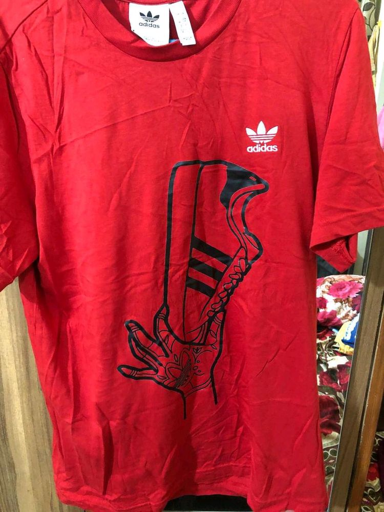 Adidas Red Tshirt