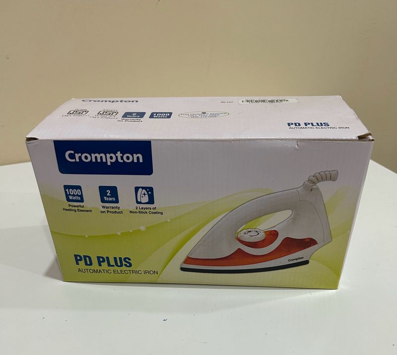 Crompton PD Plus 1000W Dry Iron(White)