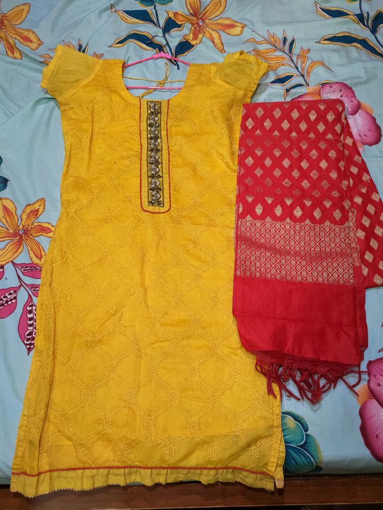 Mustard Yellow Women Suit