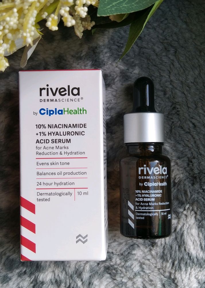 Rivela 10% Niacinamide+ 1% Hyaluronic Acid Serum