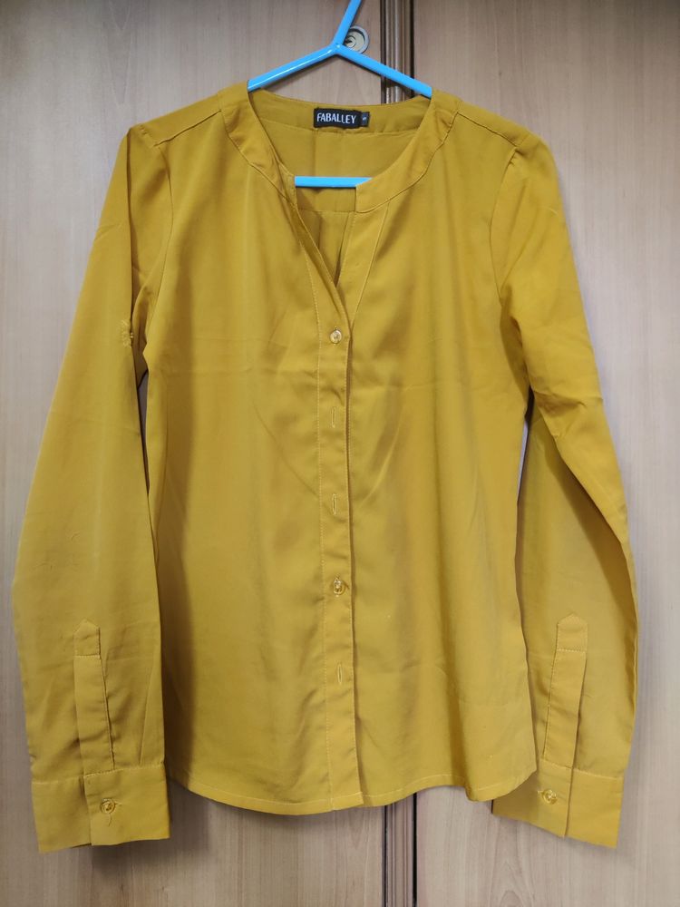 Mustard solid Shirt from Faballey