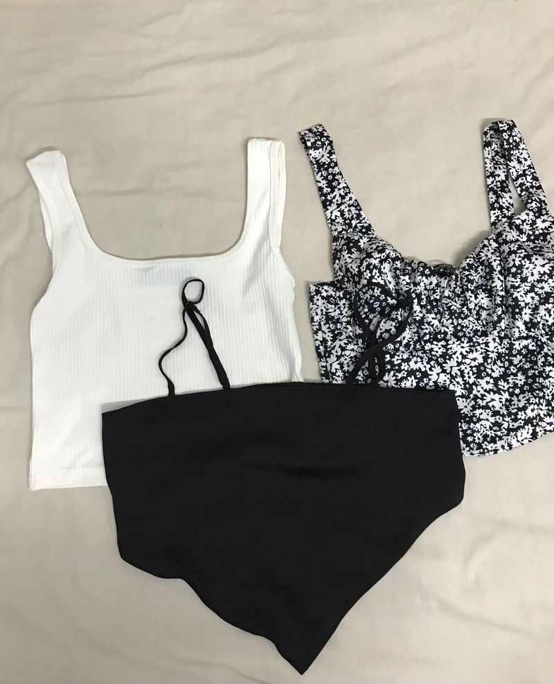 Crop Tops/Combo Of 3