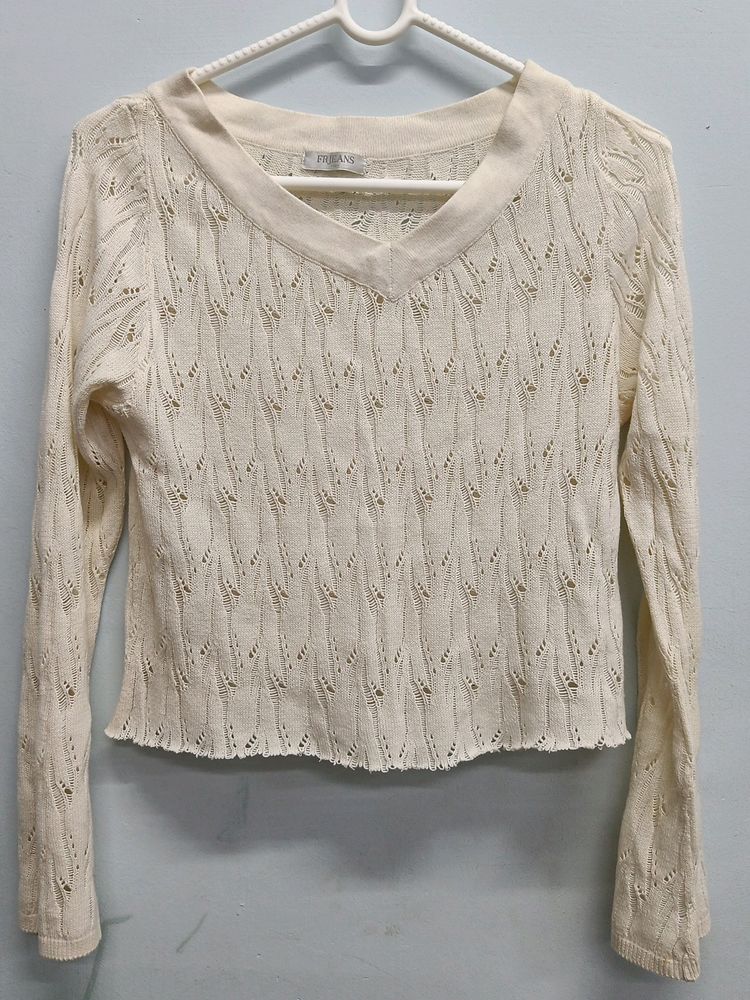 White Designer Top