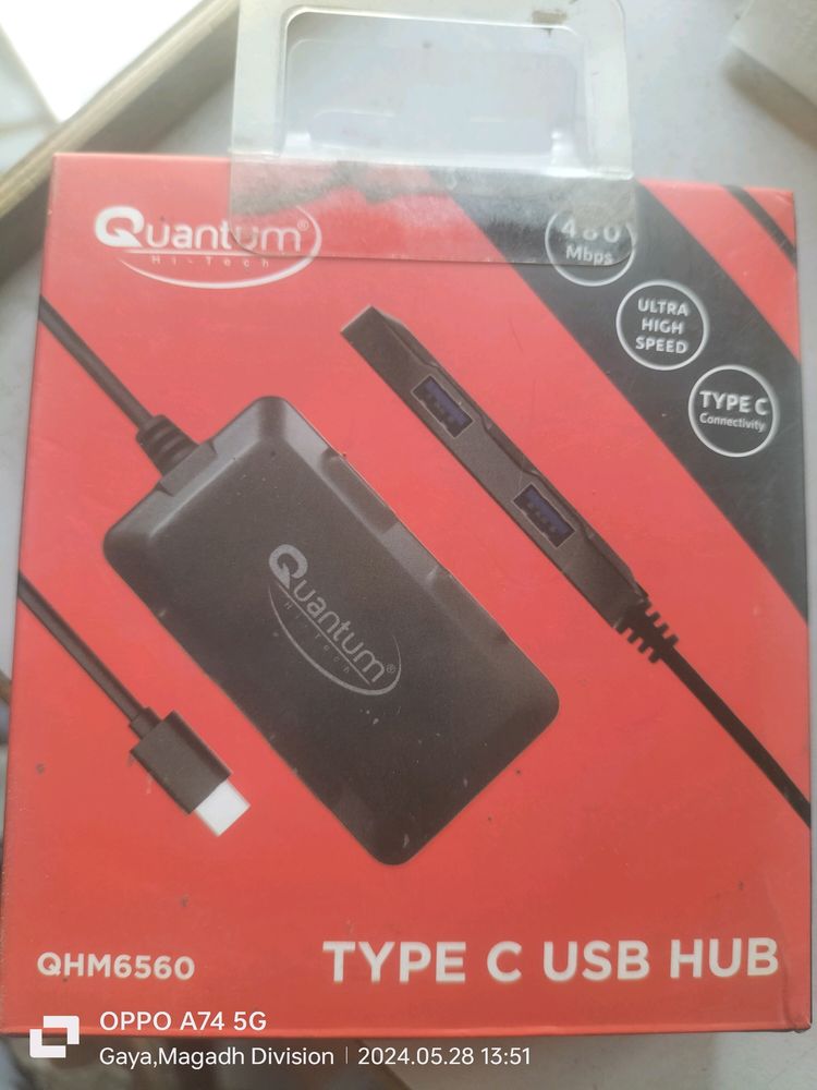 Quantum QHM5660  Type C To USB Hub