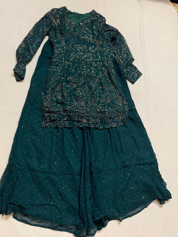 ELEGANT GIRLISH SHARARA SUIT