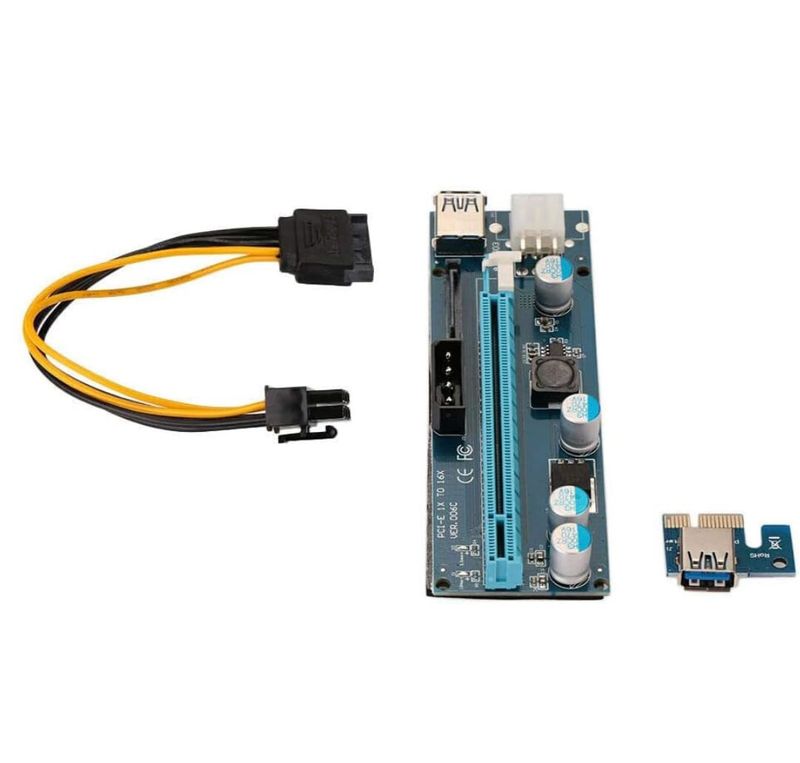 ETH/ETC PCI-E 1X to 16X Riser Card Exte