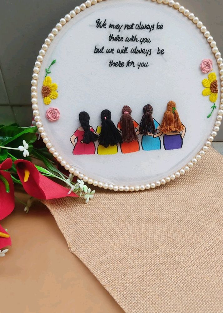 Customised Embroidery Hoop Frame For Gurls Gang