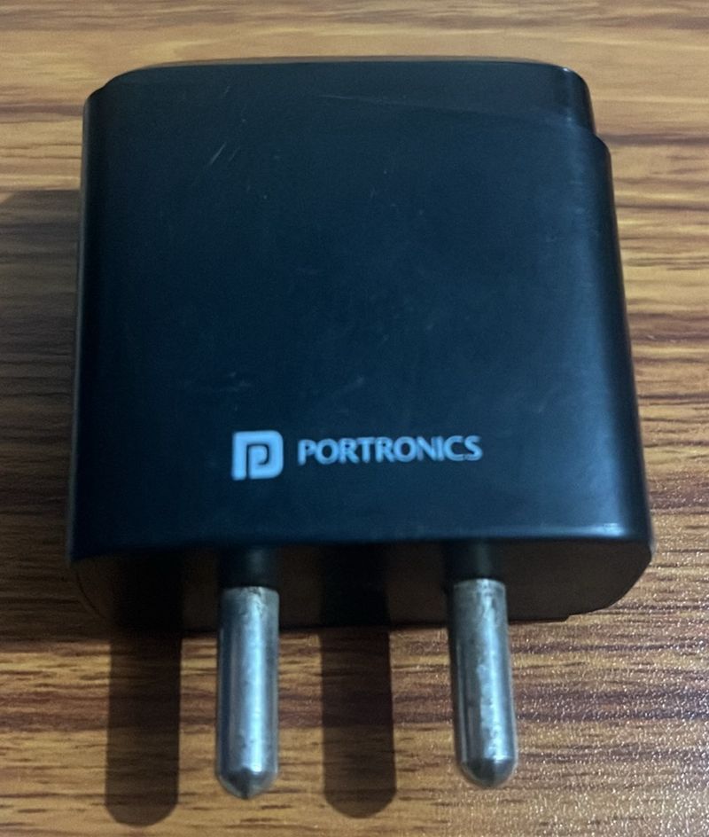 Portronics 18W Charger Type C & USB Ports