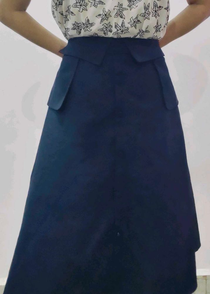 Navy Blue Skirt