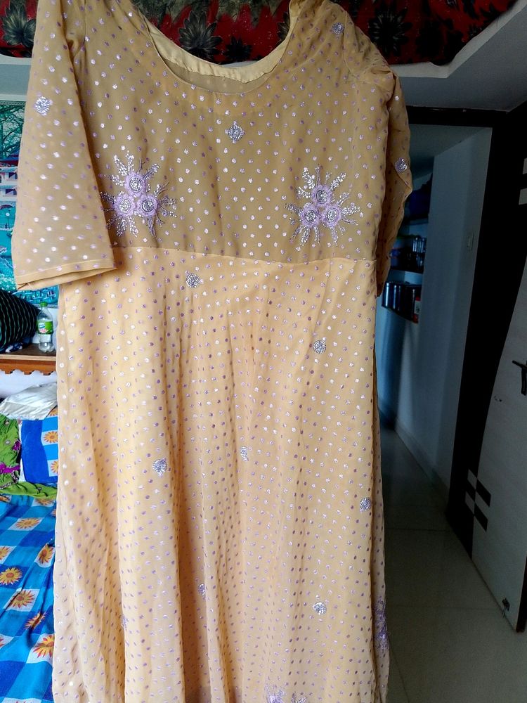 Golden Long Frock