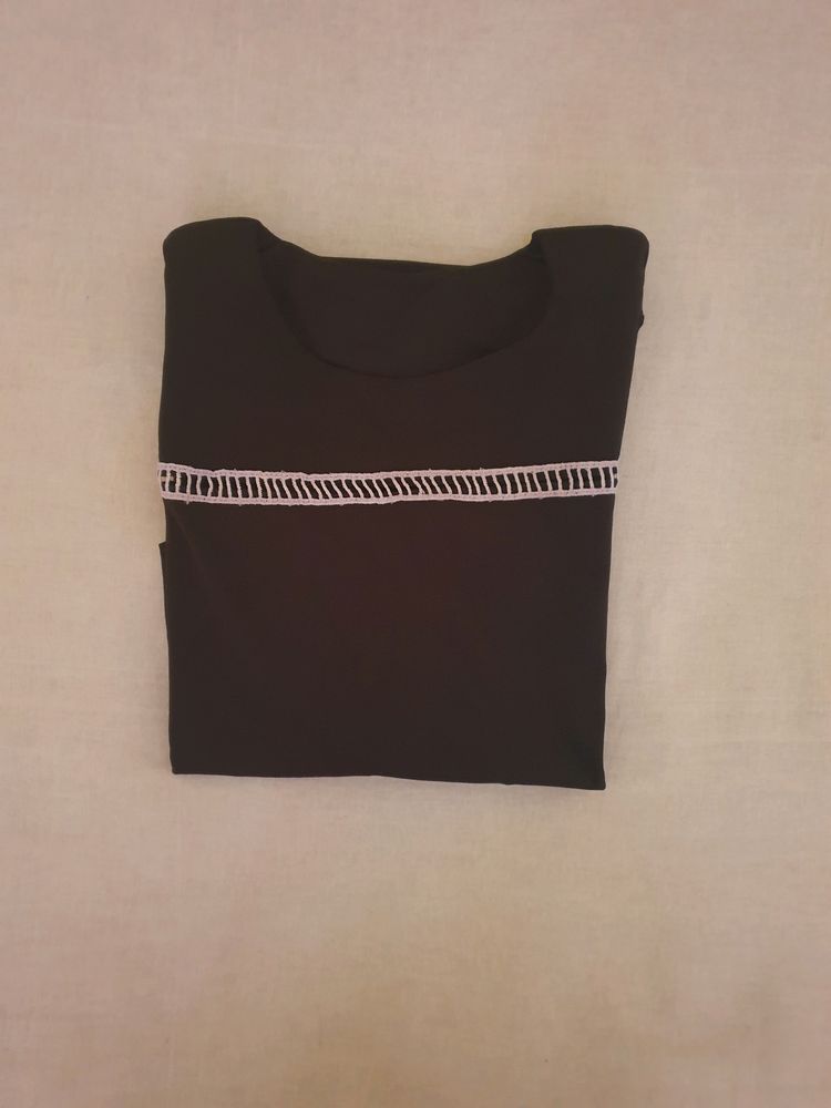 Women Black Full Sleeve Top