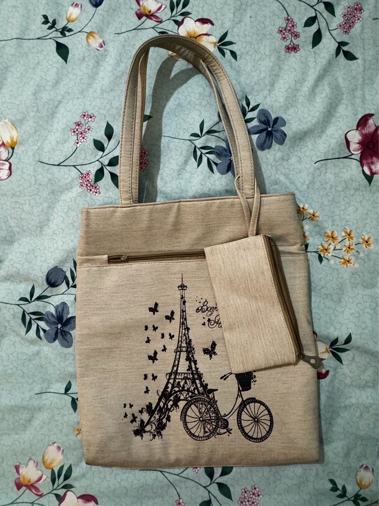 Beige Tote Bag For Women 💕💕