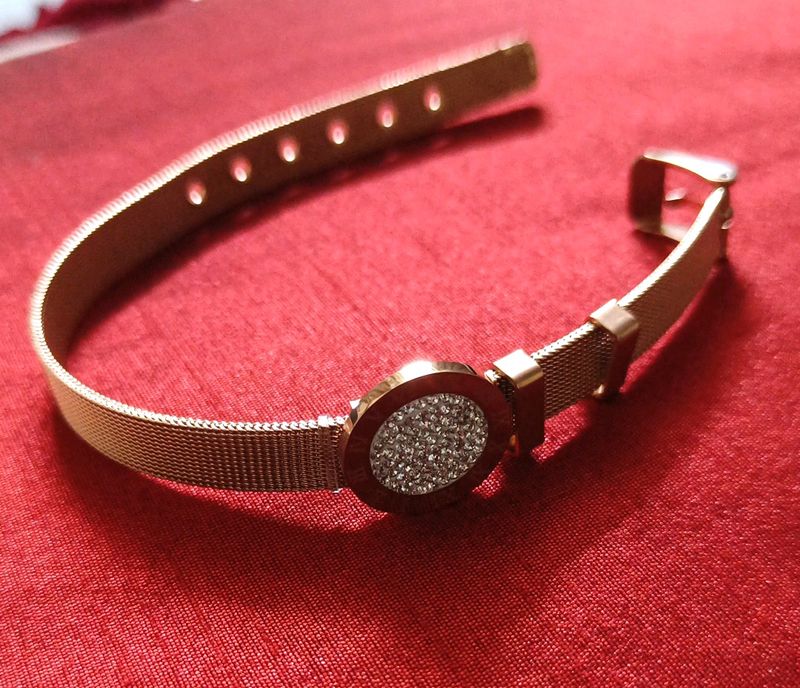 Rose Gold Bracelet Like Watch