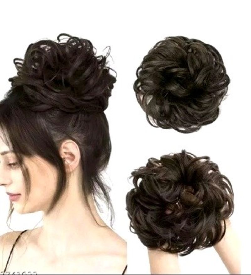 Beautiful hair bun for women,