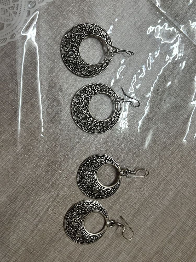 Oxidised Earring