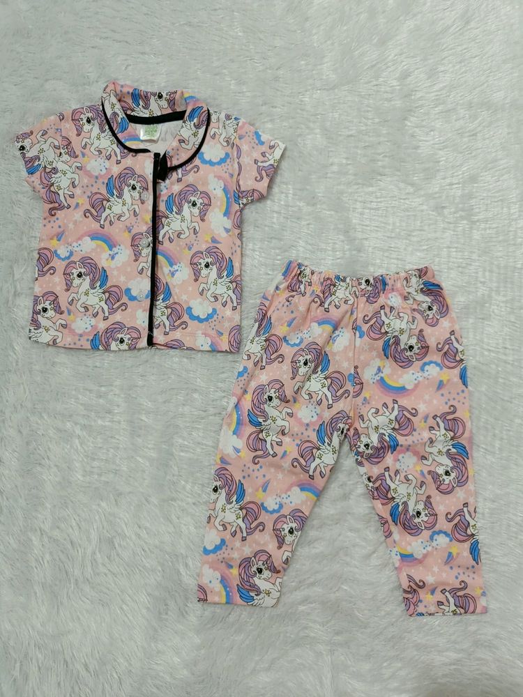 🆕 Unicorn Print Night Suit