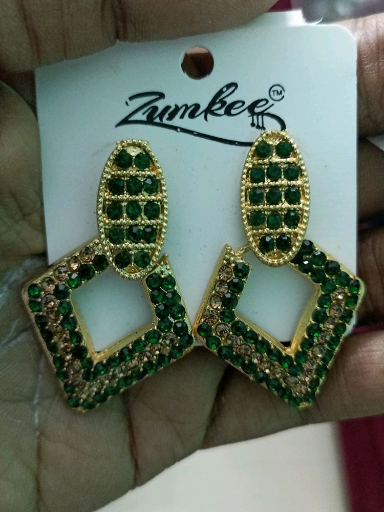 Green Earring