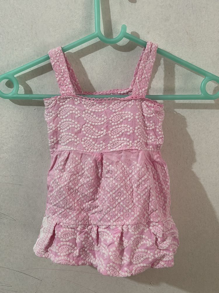 Pink Girls Frock