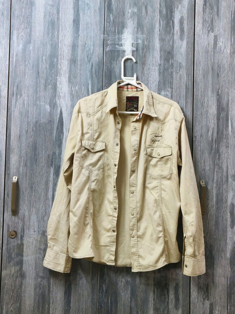 Beige Oversized Shirt